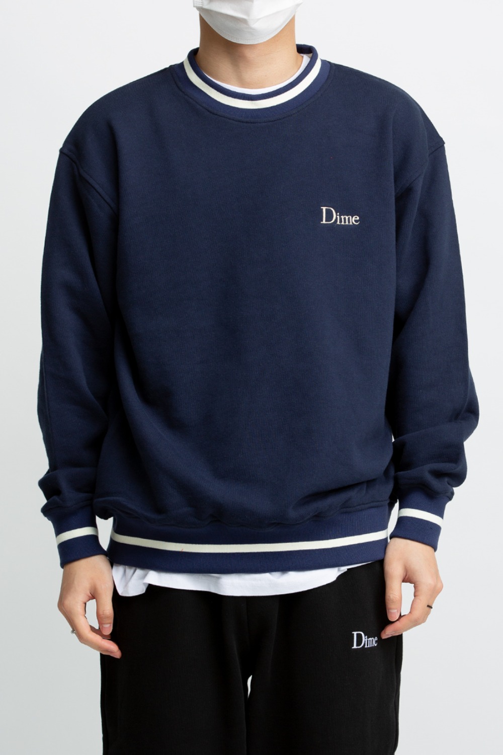 DIME CLASSIC FRENCH TERRY CREWNECK NAVY