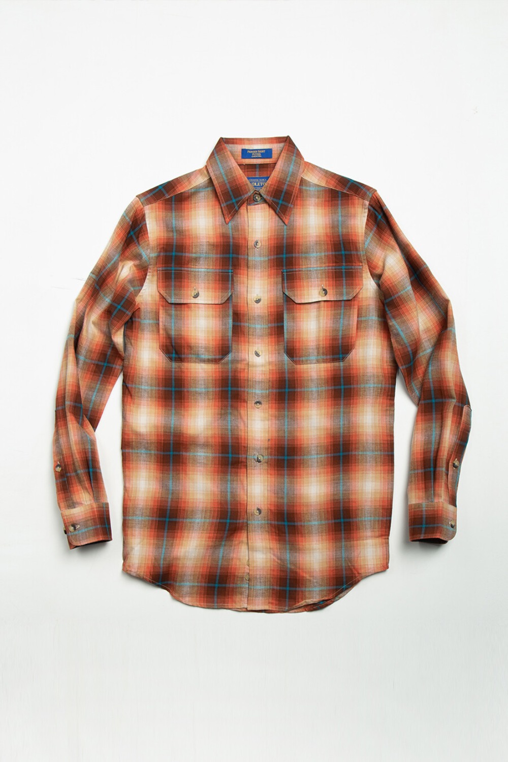 Fitted Pioneer Shirt Rust/Tan