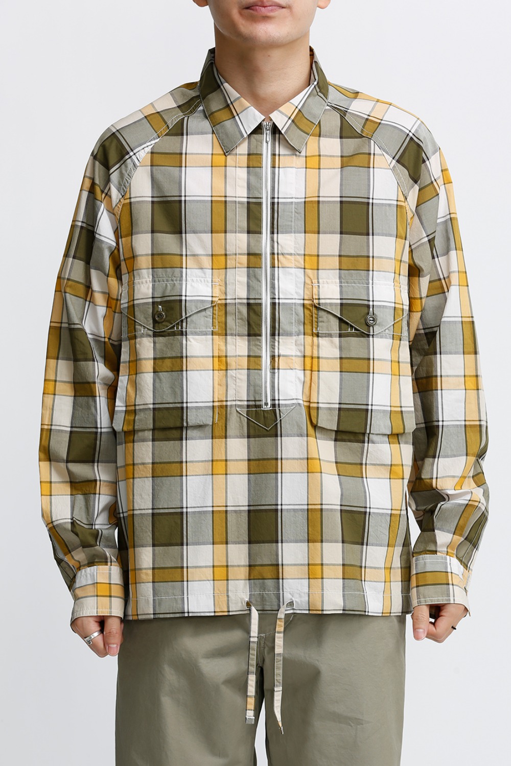 SCOUT PULLOVER SHIRT / YELLOW &amp;amp; GREEN CHECK