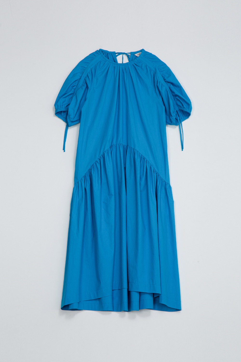 BELLE LUCING DRESS - AQUA BLUE COTTON