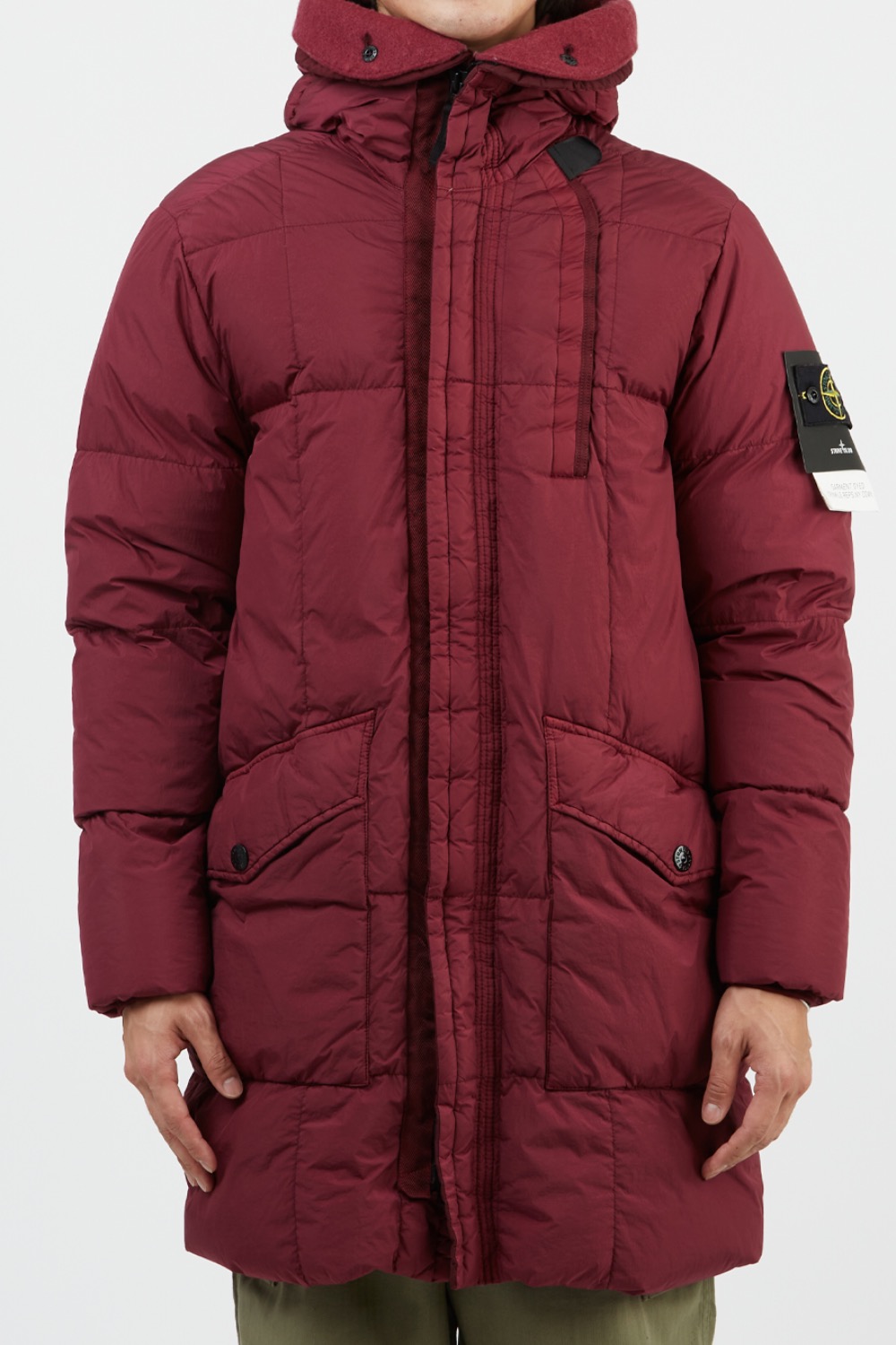 GARMENT DYED CRINKLE REPS NY DOWN PARKA BURGUNDY