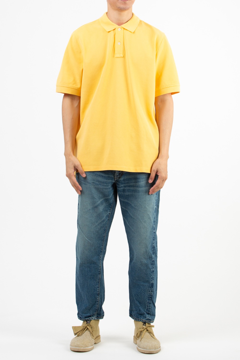 SLIM FIT PIQUE POLO YELLOW