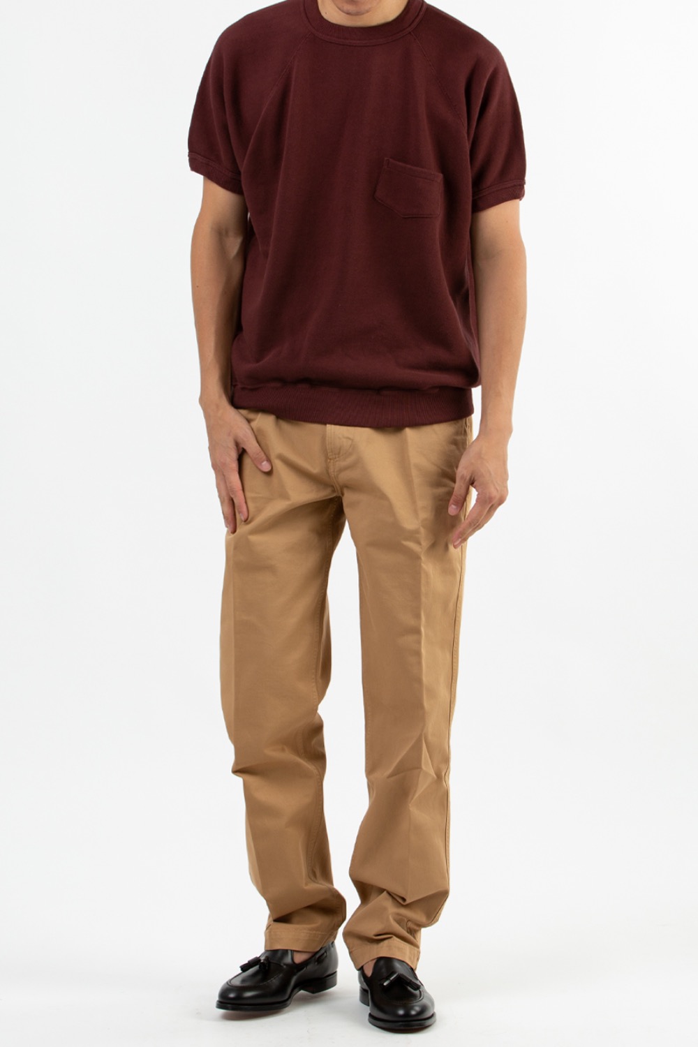 (22SS) TOBACCO COTTON FLAT FRONT CHINO