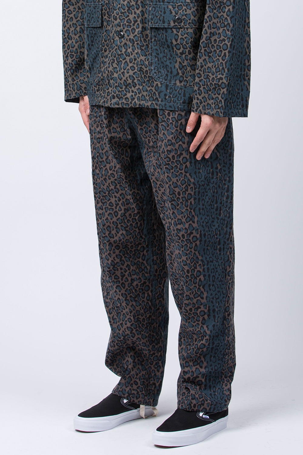 (24SS) ARMY STRING PANT - FLANNEL CLOTH / PRINTED LEOPARD